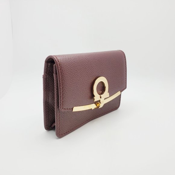Salvatore Ferragamo Leather Card Case Wallet - Picture 2 of 8